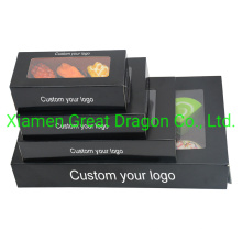 Black Paper Packaging Food Boxes for Restaurant Take Away (CCB21012001)